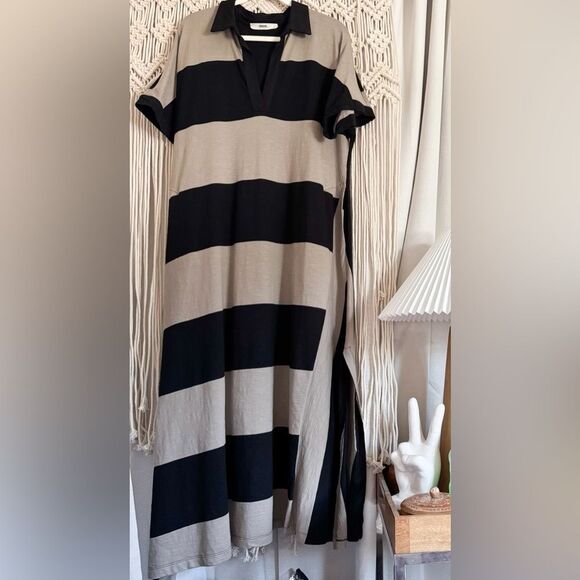 Alembika Urban Marci Maxi Dress Rugby Stripe Size US 8/10 - Picture 1 of 10